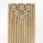  Natural Blonde Balayage (18ET90A) Invisi Edge Seamless Clip-Ins (140g-160g)-100% Remy Human Hair.