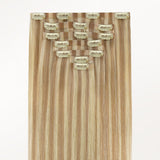  Natural Blonde Balayage (18ET90A) Invisi Edge Seamless Clip-Ins (140g-160g)-100% Remy Human Hair.