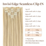 MECHAS RUBIAS CLARAS (16/22) Extensiones de cabello cosidas