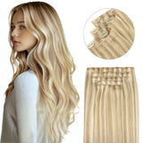 MECHAS RUBIAS CLARAS (16/22) Extensiones de cabello cosidas