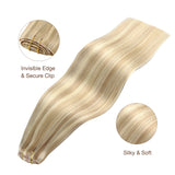 MECHAS RUBIAS CLARAS (16/22) Extensiones de cabello cosidas