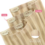 MECHAS RUBIAS CLARAS (16/22) Extensiones de cabello cosidas