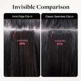 Jet Black (1) Invisi Edge Seamless Clip-Ins (140g-160g)