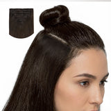 DUNKELBRAUN (2) Einnähbare Haarverlängerungen