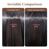 Extensiones de cabello de trama cosida color marrón oscuro (2)