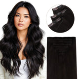 NEGRO AZABACHE (1)Extensiones de cabello de trama cosida