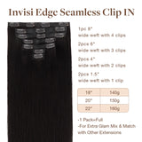 NEGRO AZABACHE (1)Extensiones de cabello de trama cosida