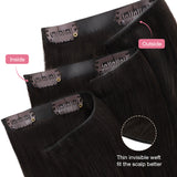 NEGRO AZABACHE (1)Extensiones de cabello de trama cosida