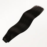 JET BLACK (1) Haarverlängerungen zum Einnähen