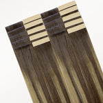 Caramel Blonde Balayage (4/27/4) Invisi Edge Tape-Ins 50g – 100% Remy Human Hair by GOO GOO Hair.