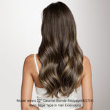 Caramel Blonde Balayage (4/27/4) Invisi Edge Tape-Ins 50g – 100% Remy Human Hair by GOO GOO Hair.