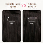  Platinum Blonde Balayage (17/22/60) Invisi Edge Tape-Ins 50g-100% Remy Human Hair.