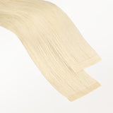  Platinum Blonde Balayage (17/22/60) Invisi Edge Tape-Ins 50g-100% Remy Human Hair.