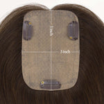  Platinum Blonde (60A) Human Hair Topper-100% Remy Human Hair.