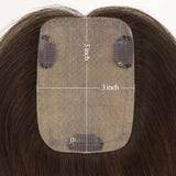  Platinum Blonde (60A) Human Hair Topper-100% Remy Human Hair.