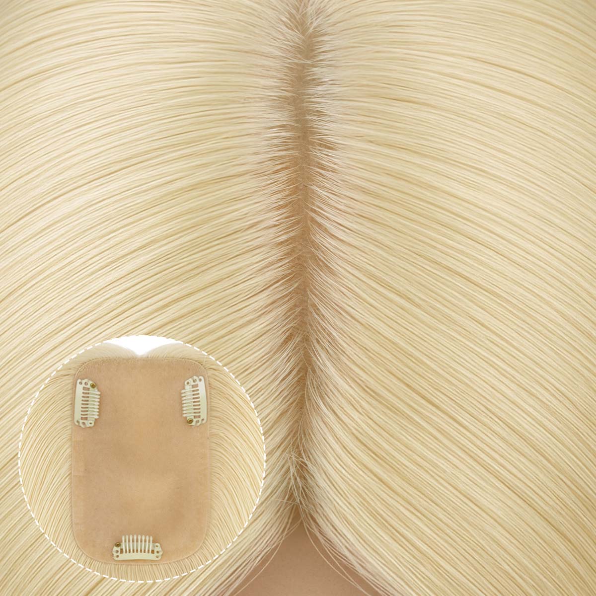  Jet Black (1) Human Hair Topper-100% Remy Human Hair.