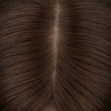  Platinum Blonde (60A) Human Hair Topper-100% Remy Human Hair.