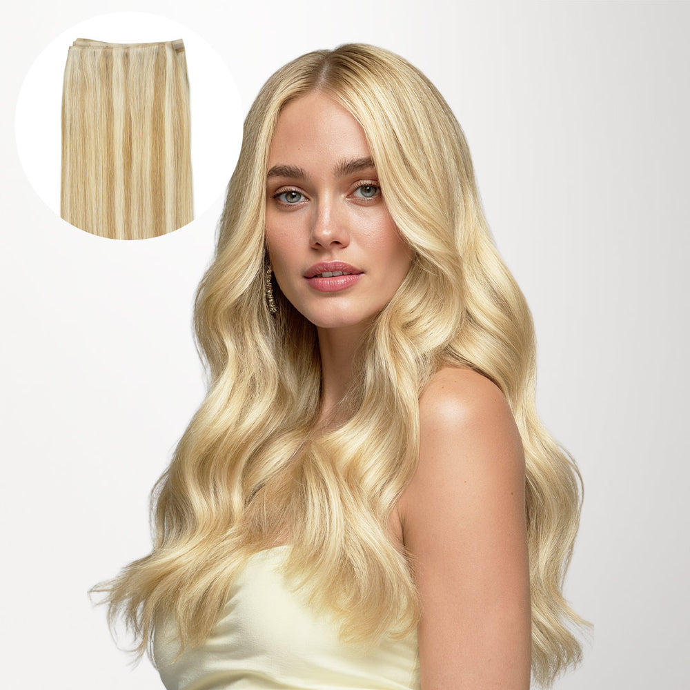 Light Blonde Highlights (16/22A) Butterfly Weft Hair Extensions (100g-150g)