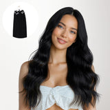 Extensiones de cabello con punta en I (1) de color NEGRO AZABACHE