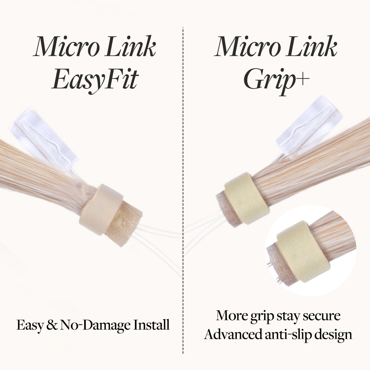 Jet Black (1) Micro Link Tip Hair Extensions-100% Remy Human Hair Extensions.