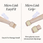Light Blonde Highlights (16/22A) Micro Link Tip Hair Extensions-100% Remy Human Hair Extensions.