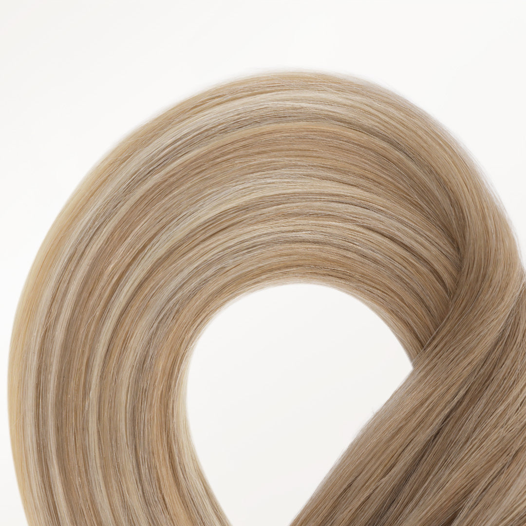  Natural Blonde Balayage (18ET90A) Micro Link Tip Hair Extensions-100% Remy Human Hair.