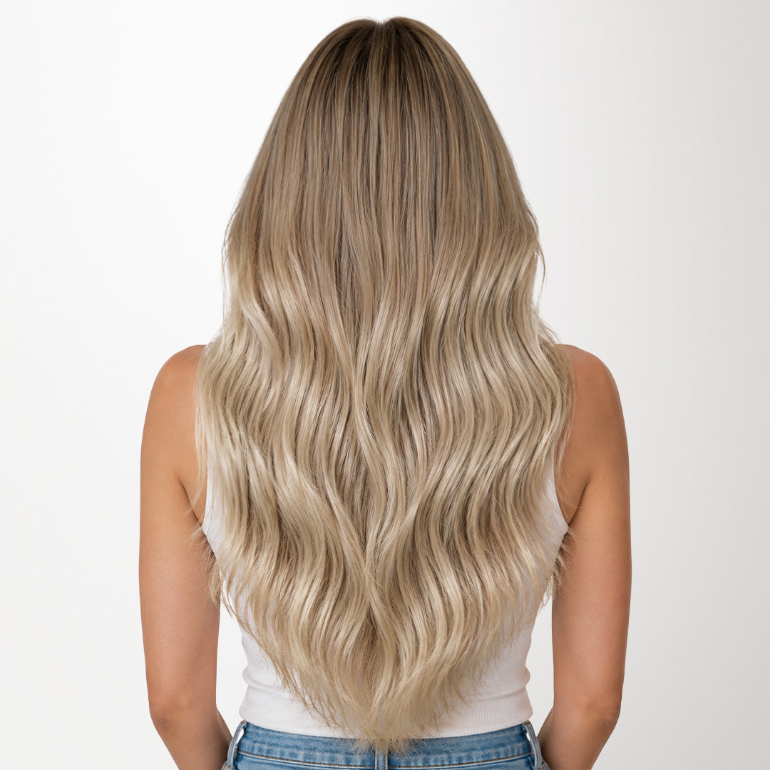  Natural Blonde Balayage (18ET90A) Micro Link Tip Hair Extensions-100% Remy Human Hair.