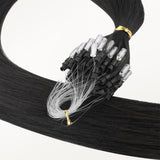 Extensiones de cabello con punta en I (1) de color NEGRO AZABACHE