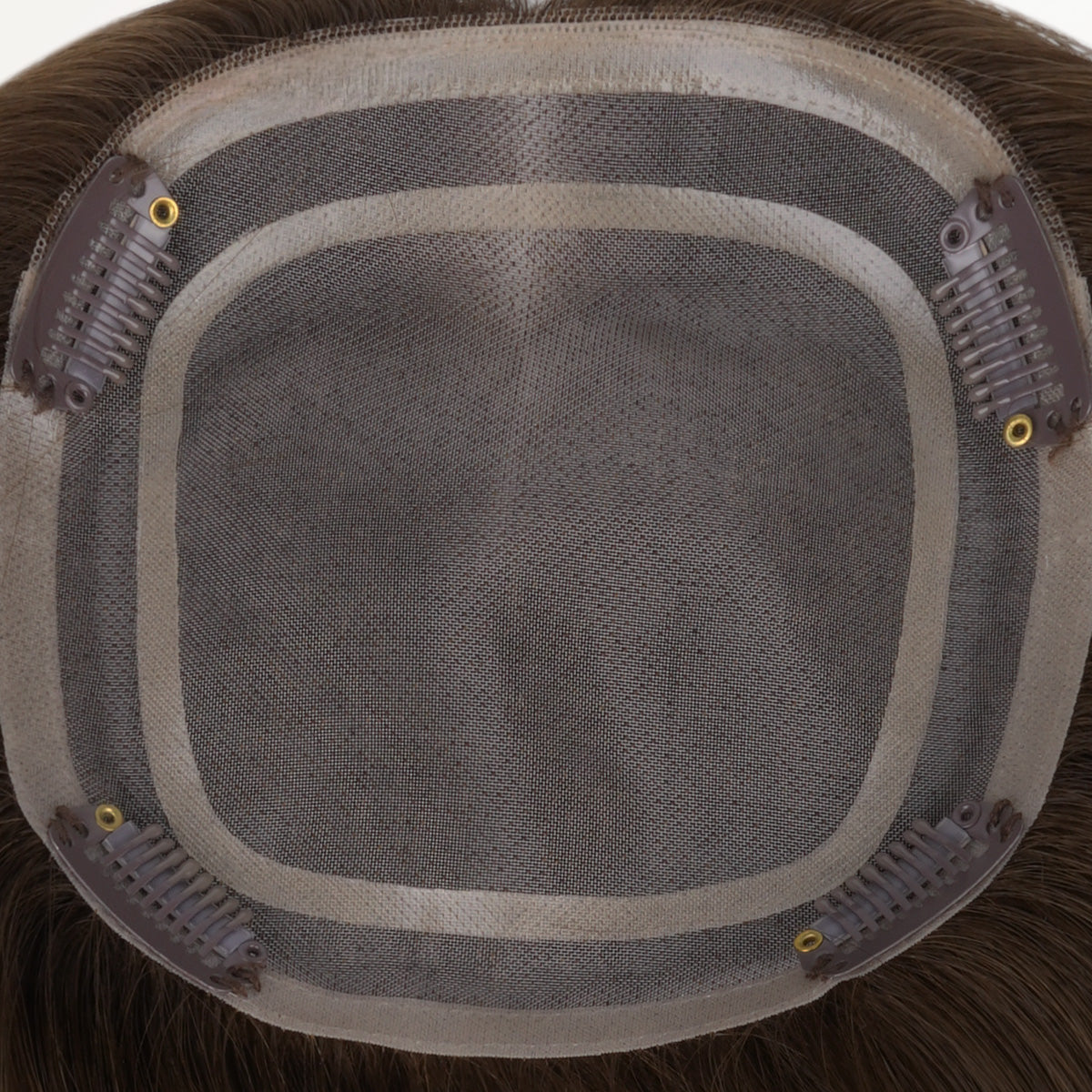  Light Blonde Highlights (16/22A) Topper-100% Remy Human Hair.