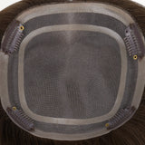  Light Blonde Highlights (16/22A) Topper-100% Remy Human Hair.