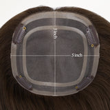 Chocolate Brown (4A) Human Hair Topper