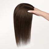 Chocolate Brown (4A) Human Hair Topper
