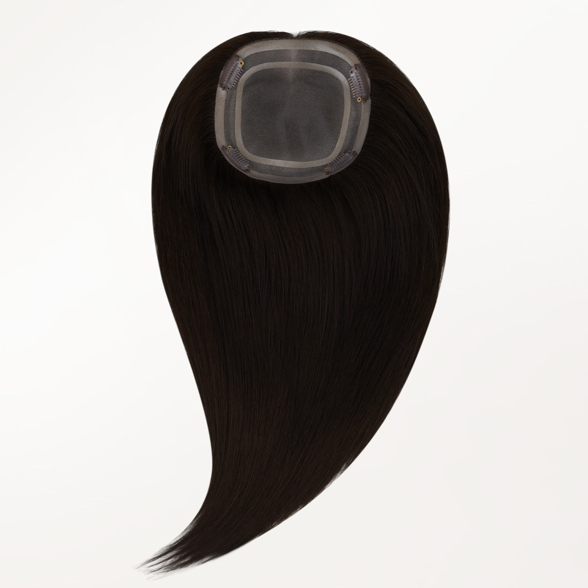  Chocolate Brown (4A) Topper-100% Remy Human Hair.