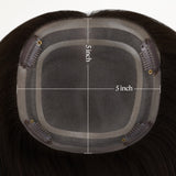 Dark Brown (2) Human Hair Topper