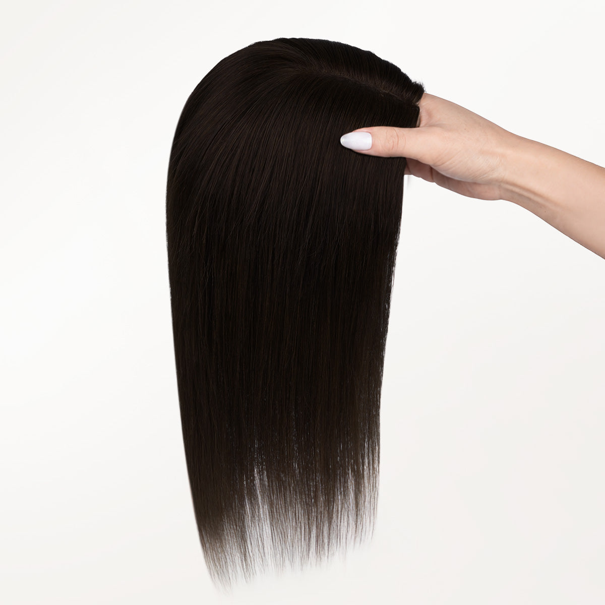  Chocolate Brown (4A) Topper-100% Remy Human Hair.