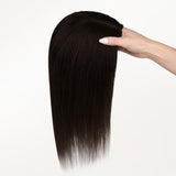  Chocolate Brown (4A) Topper-100% Remy Human Hair.