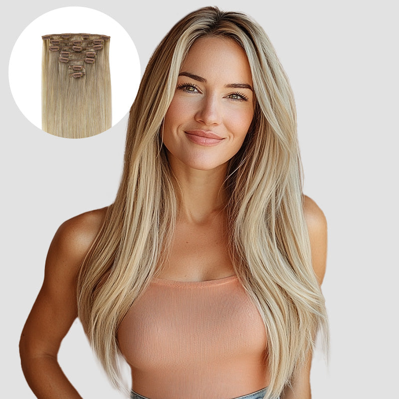 goo_goo_hair_extensions_normal_clip_ins_color_Natural_Blonde_Balayage_18ET90A