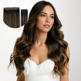 DUNKELBRAUN BALAYAGE (2/6/2) PRO &amp; DRAHTHAARVERLÄNGERUNG