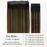 DUNKELBRAUN BALAYAGE (2/6/2) PRO &amp; DRAHTHAARVERLÄNGERUNG