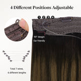 DUNKELBRAUN BALAYAGE (2/6/2) PRO &amp; DRAHTHAARVERLÄNGERUNG
