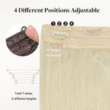 Platinum Blonde (60A) Pro & Wire Hair Extension (70g-140g)