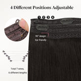 DUNKELBRAUN (2) PRO &amp; DRAHT HAARVERLÄNGERUNG