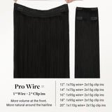 JET BLACK (1) PRO &amp; DRAHT HAARVERLÄNGERUNG