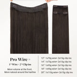 Light Brown (2A) Pro & Wire Hair Extension (70g-140g)
