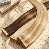 Caramel Blonde Balayage (4/27/4) GOO GOO SELECT Tape-In Hair Extensions 50g-70g