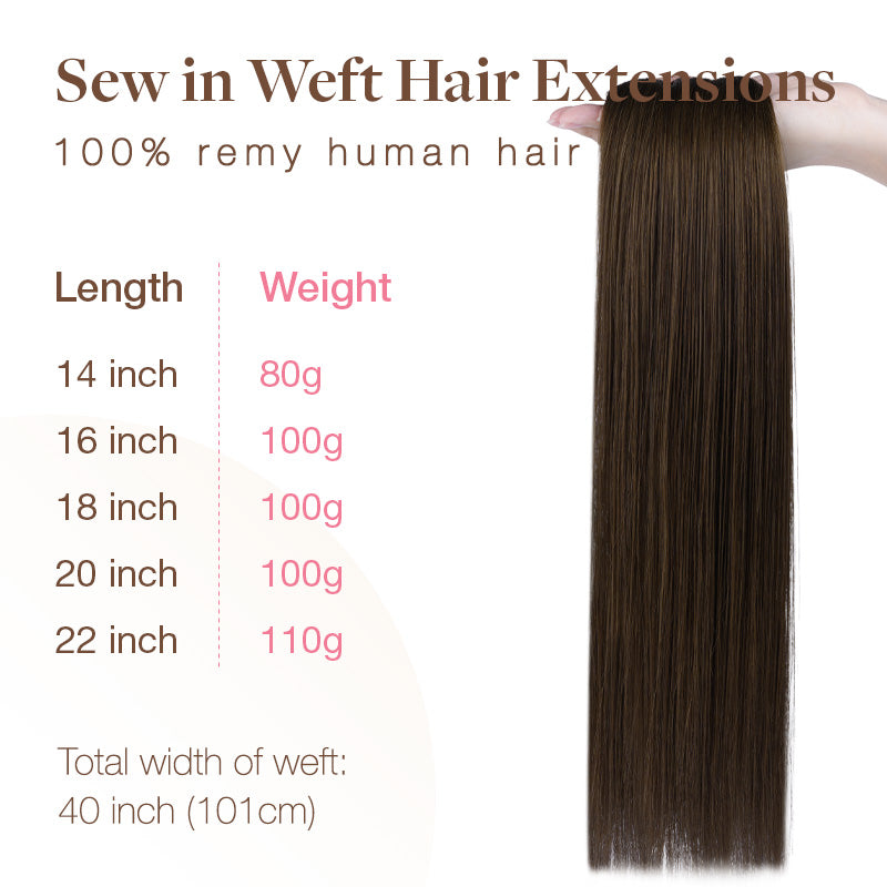  Bleach Blonde (613) Sew-In Weft Hair Extensions (80g-120g)_100% Remy Human Hair.