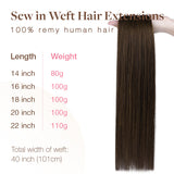 Extensiones de cabello de trama