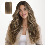 JET BLACK (1) Haarverlängerungen zum Einnähen