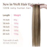 JET BLACK (1) Haarverlängerungen zum Einnähen