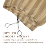 Dirty Blonde Highlights (18D/22F) Sew-In Weft Hair Extensions (80g-120g)